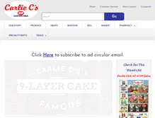 Tablet Screenshot of carliecs.com